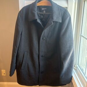 Claiborne gray wool blend coat LG